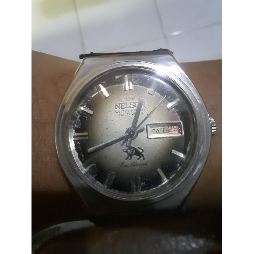 jam tangan nelson manual winding vintage