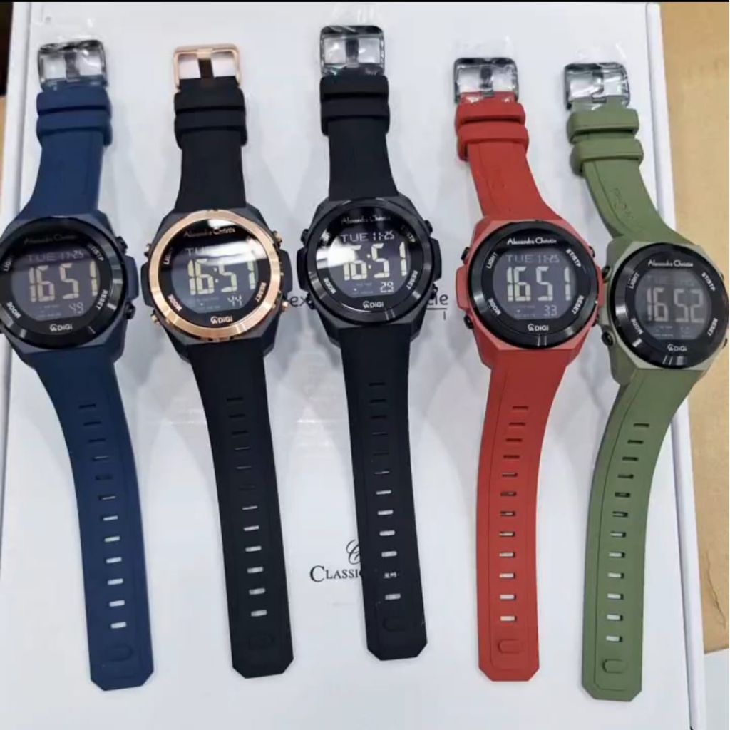 Jam Tangan Pria Alexandre Christie AC 9342 Digital Original