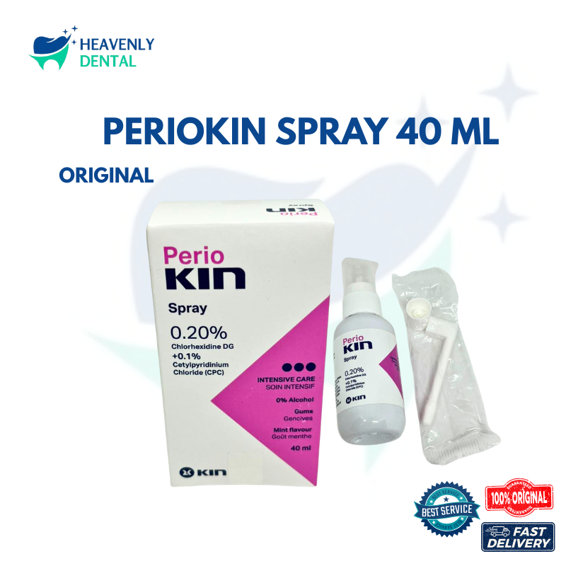 Perio Kin Periokin Spray 40ml | Perio Kin 0,20% Spray Mencegah pertumbuhan mikroorganisme Original