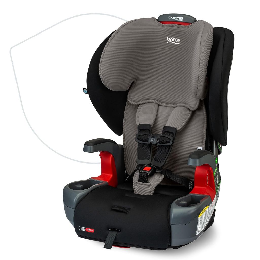 Britax Grow with You ClickTight Harness-2-Booster Car Seat, 2-in-1 High Back Booste