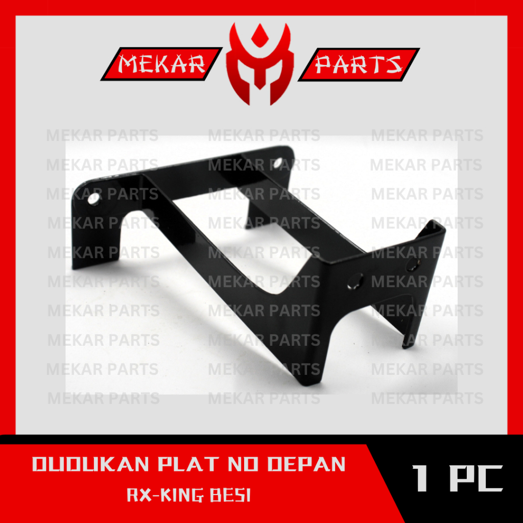 GENKI-PARTS/DUDUKAN-PLAT-NOMOR-DEPAN/HOLDER/BRACKET/BRAKET/BREKET/PEGANGAN/MOTOR/YAMAHA/RX-KING/BESI