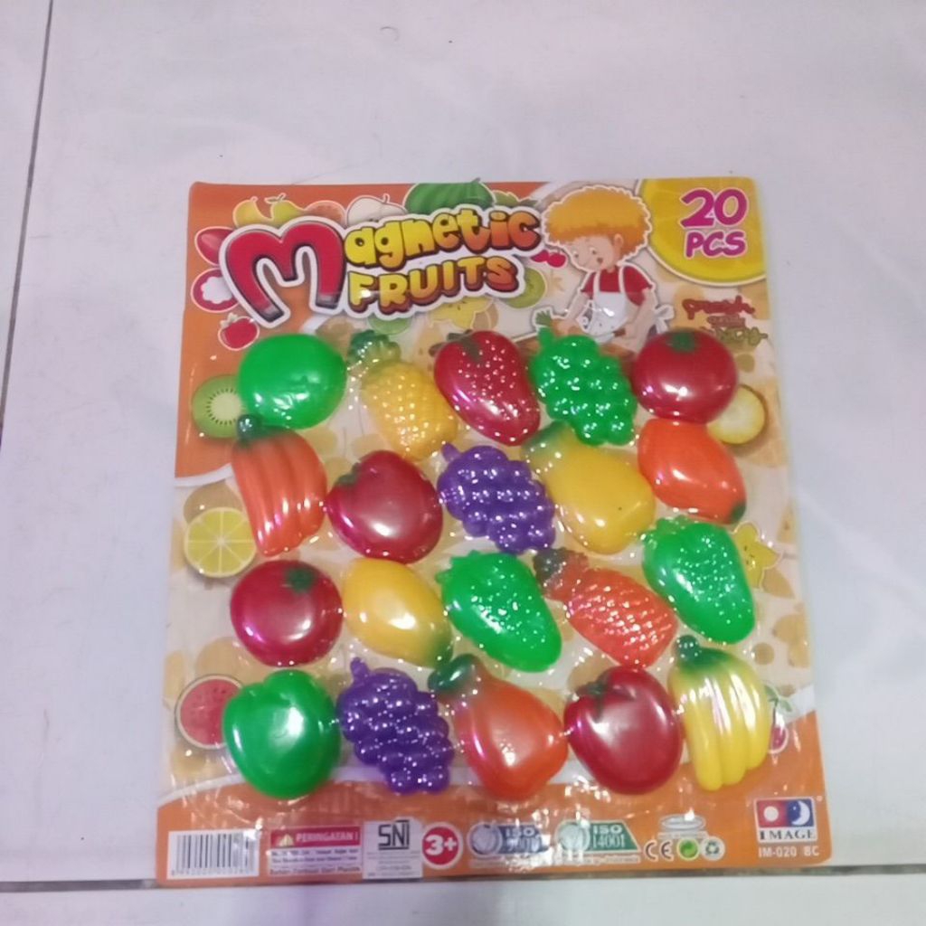 Tempelan Magnet Kulkas Bentuk Buah isi 20 pcs IM-020 /BC
