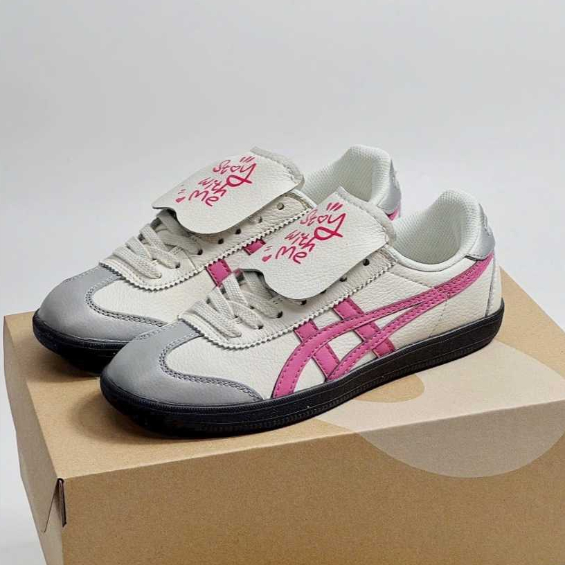 Sepatu onitsuka tiger tokuten stay with me " CREAM PINK " women NEW Grade Original