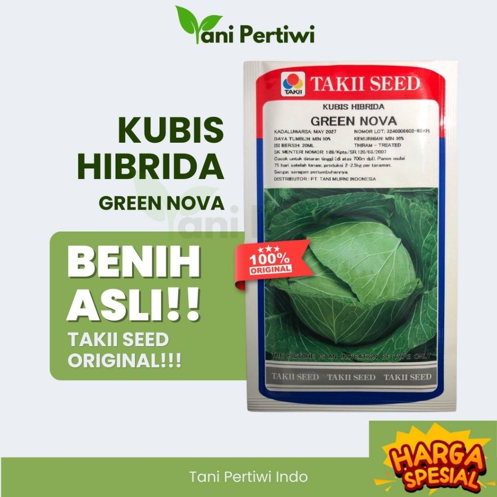 BENIH KUBIS GREEN NOVA - BENIH KOL 20ML ASLI