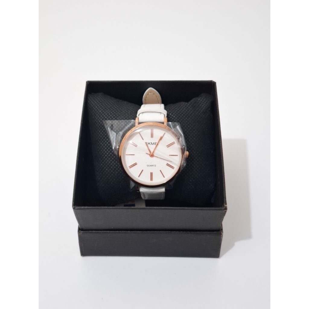 SKMEI Jam Tangan Wanita / Analog / SKMEI 1397 Leather / Jam Analog SKMEI Original Warna Putih