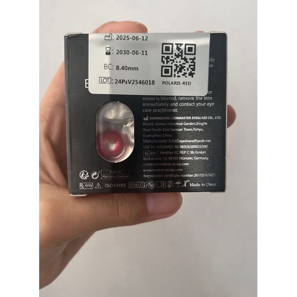 EYESHARE red softlens merah no minus