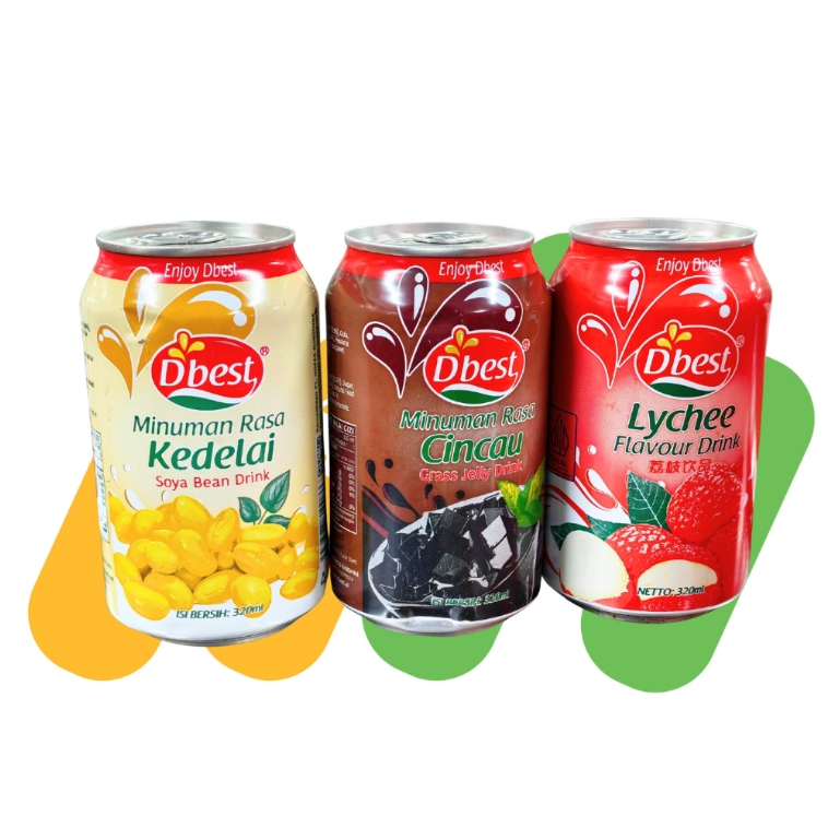 D'BEST MINUMAN KALENG / D'BEST SOYA BEAN / D'BEST CINCAU / D'BEST LYCHEE