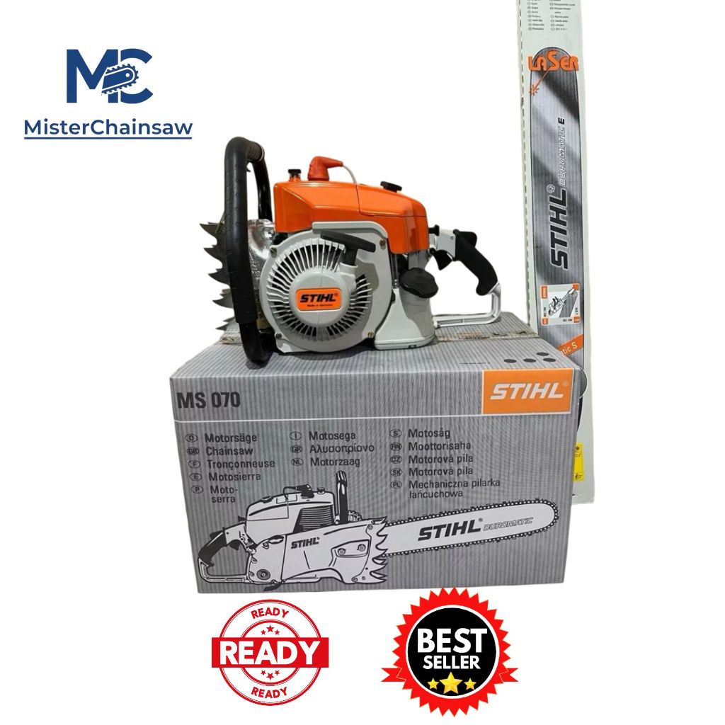 Mesin Gergaji Kayu Chainsaw STIHL MS 070 Original Fullset – Mesin Gergaji Kayu Profesional