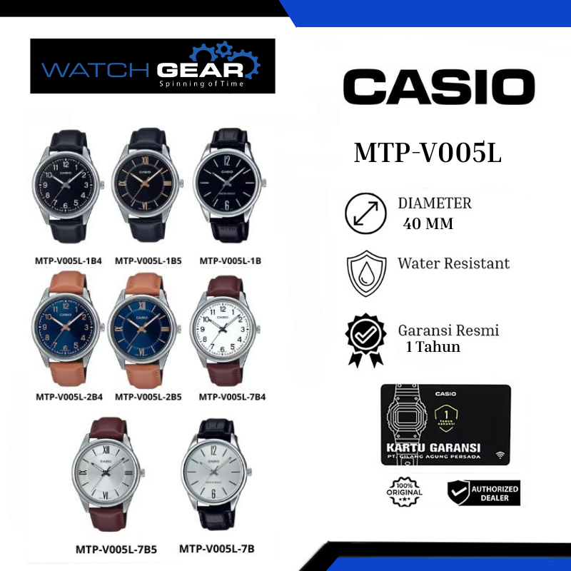 Jam Tangan pria Casio MTP-V005L