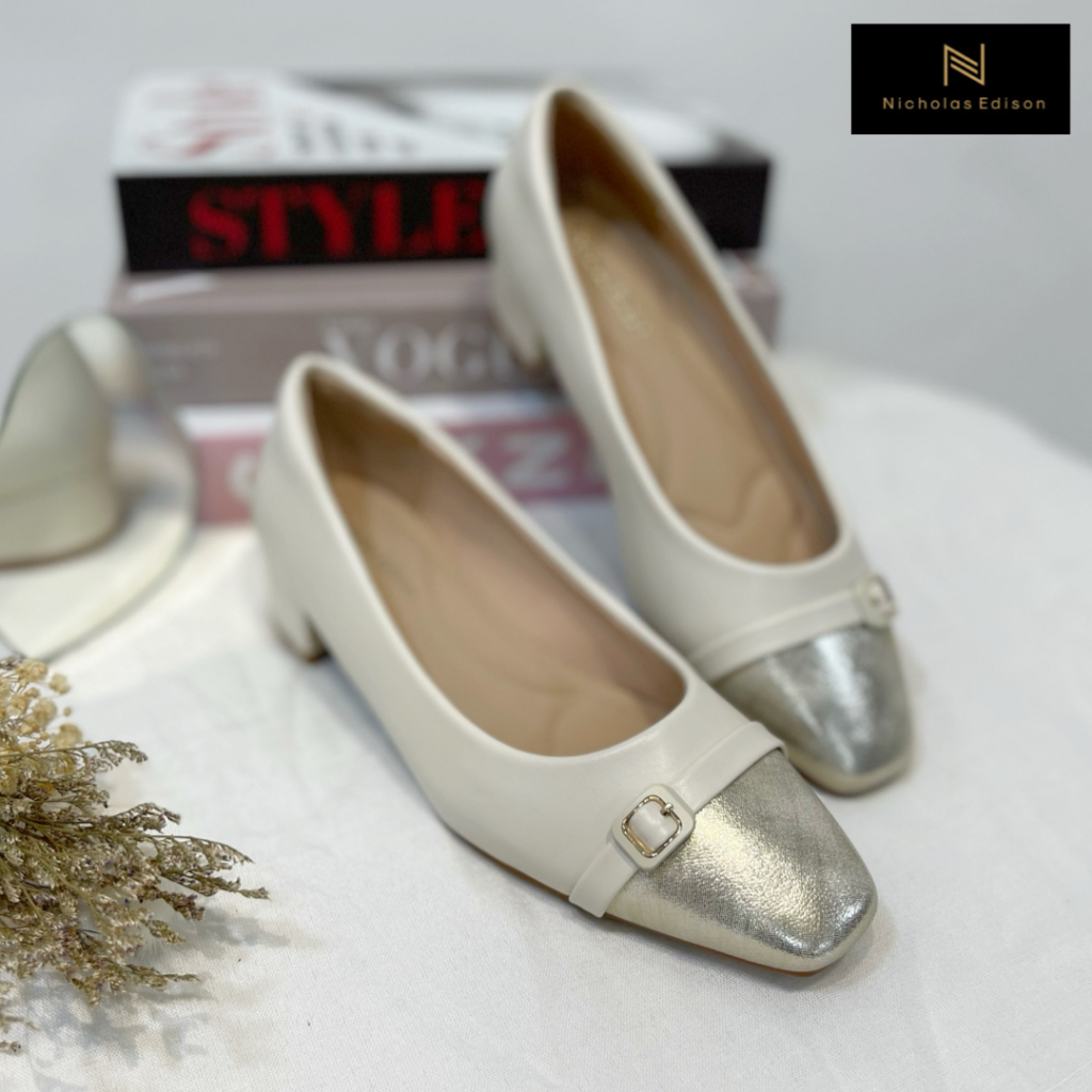 Nicholas Edison Heel Akari Sepatu Heels Kerja Block Heels Terbaru