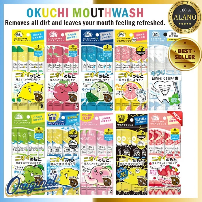 OKUCHI Mouthwash - Mouth Refresher - Pasta Gigi Cair - obat Kumur - Penyegar Mulut ORIGINAL JEPANG