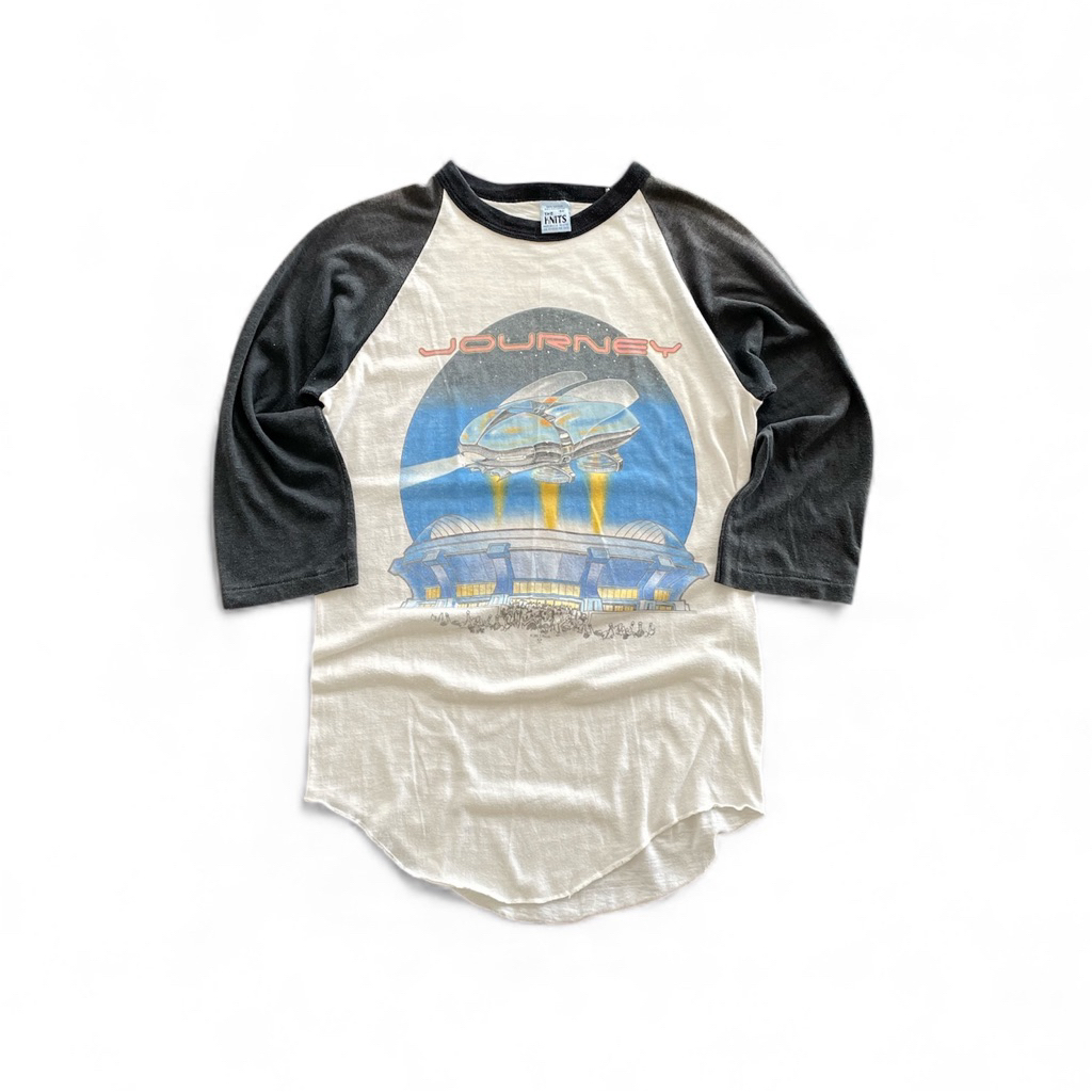 Kaos Band Vintage 80s Journey Escape Tour 1982 Raglan