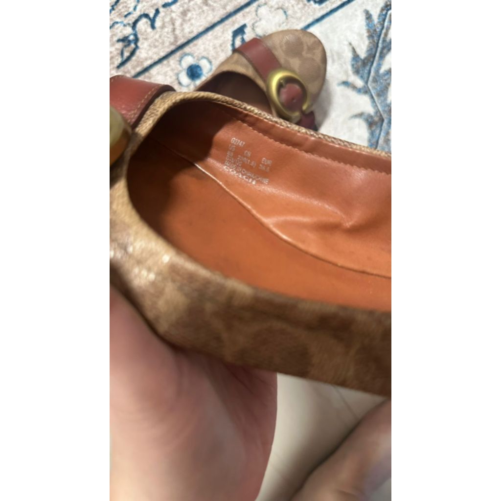 coach flat shoes authentic