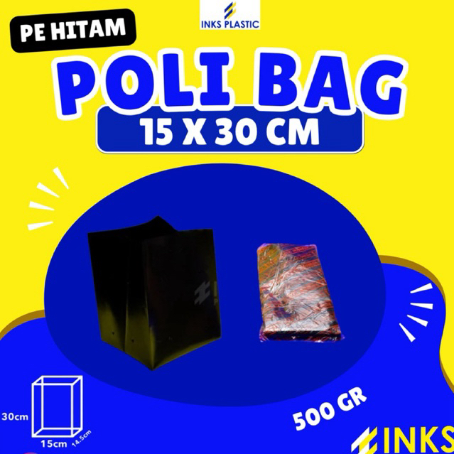 PLASTIK POLYBAG TANAMAN PE HITAM POLIBAG HITAM
