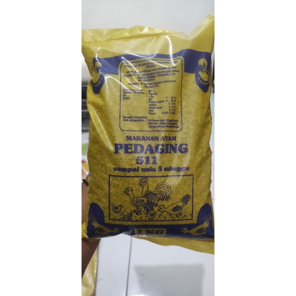 Pakan Ayam Pedaging 511 - CP JAPFA (1 KG)