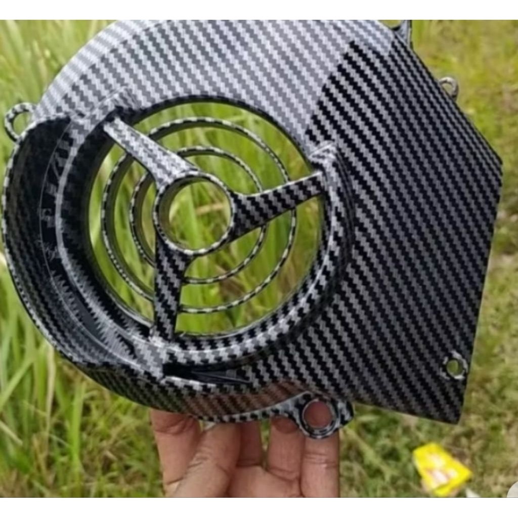 tutup kipas Mio soul karbu carbon kevlar asli