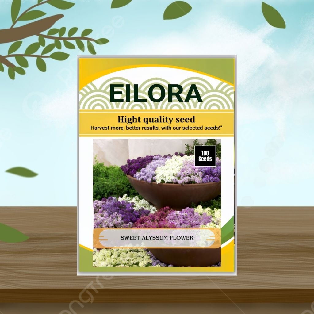 100 BUTIR BIJI/BENIH BUNGA SWEET ALYSSUM