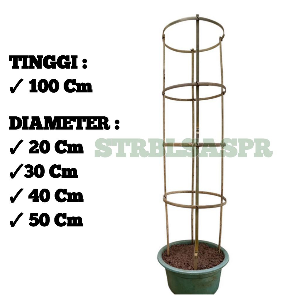 Turus Melingkar 1 Meter Penyangga Tanaman 1 Set