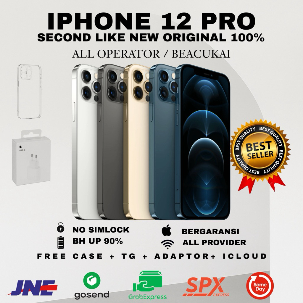 |ENJOYSTORE| IPHONE 12PRO 128GB SECOND LIKE NEW ORIGINAL
