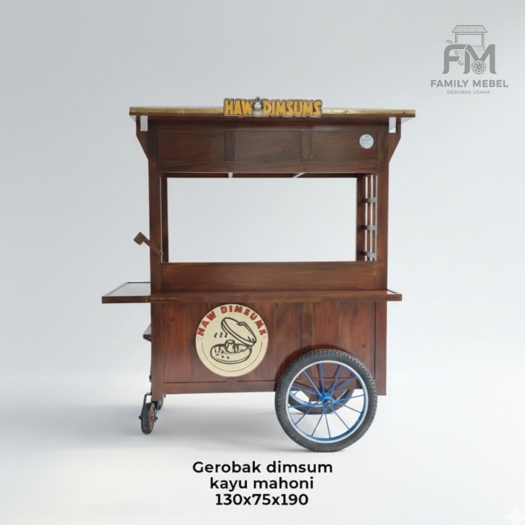 Gerobak dimsum, Gerobak dimsum kekinian, Gerobak dimsum dorong roda 3