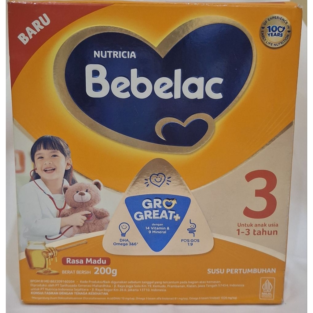 Susu Bebelac 3 Madu 200 gram