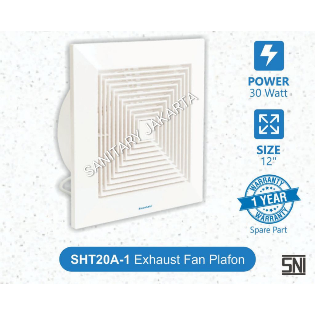 Exhaust Fan Plafon Nonducting Siuonhata 12"