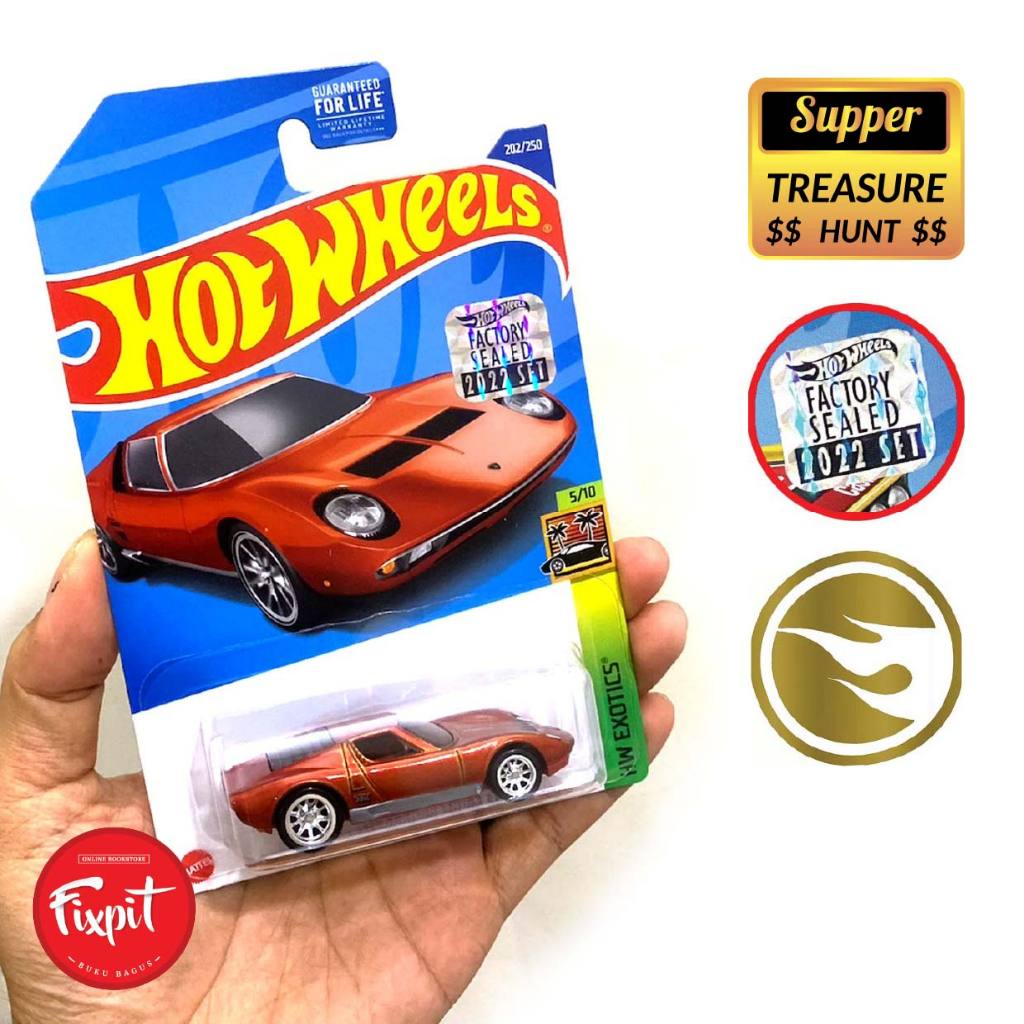 TERBARU HOTWHEELS 71 LAMBORGHINI MIURA SV SUPER TREASURE HUNT THS KUALITAS BAIK
