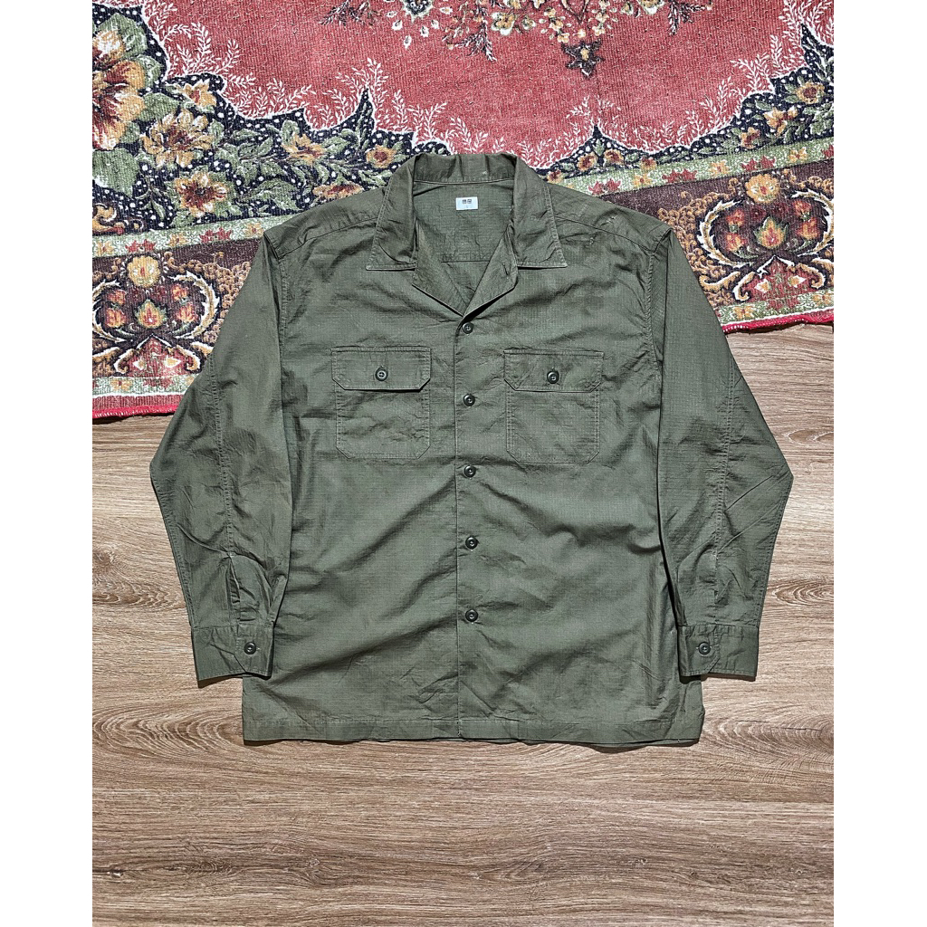 uniqlo military shirt ripstop