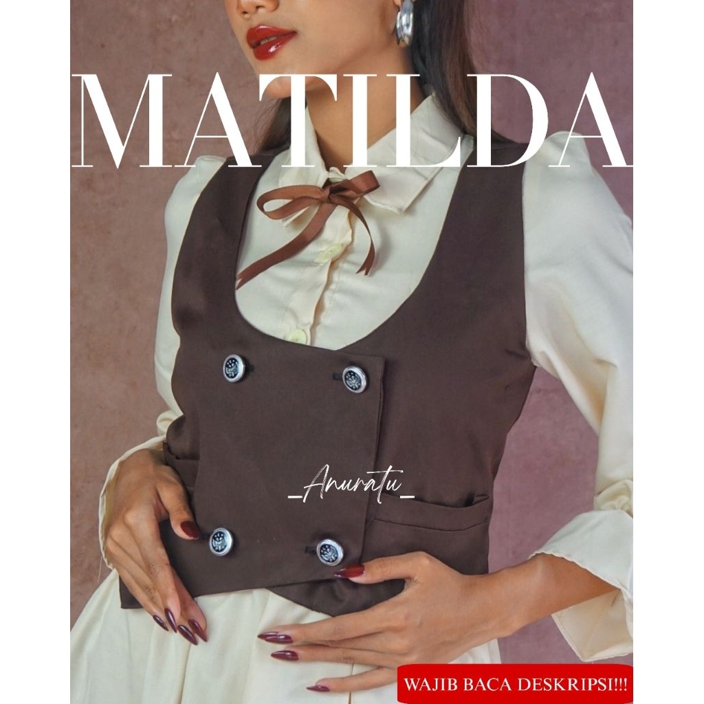 Matilda Vest Vintage Rompi wanita vintage retro|Anuratu Store Official