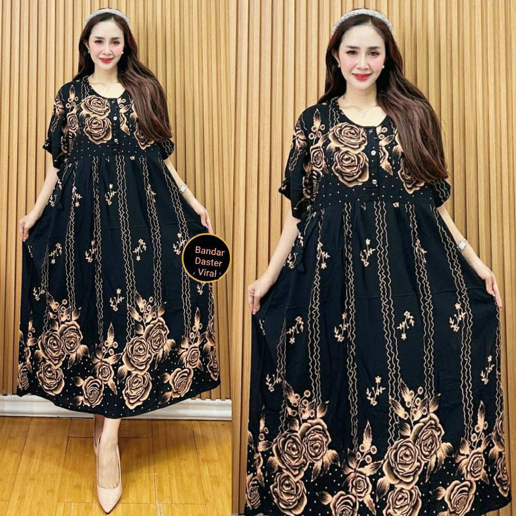 DASTER JUMBO BUSUI RAYON PREMIUM DASTER MOTIF BUNGA KEKINIAN