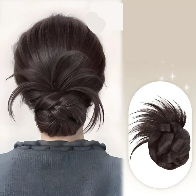 Sanggul Modern Jepit Model Bunga Rambut Palsu Simple