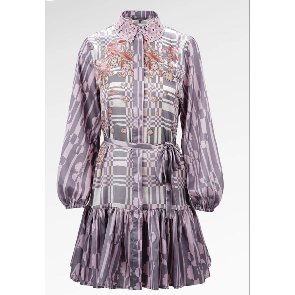 Benang Jarum Selena Ruffle Shirt Brunia