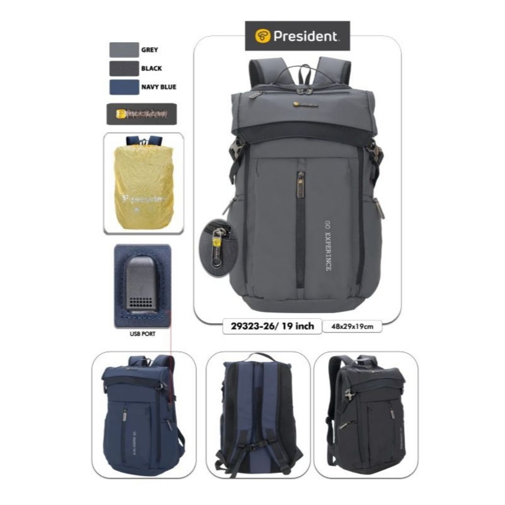Tas ransel president tas back pack tas kerja Original