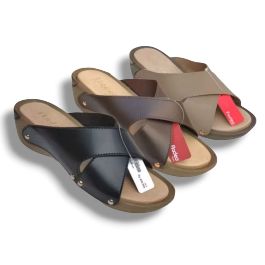 sendal fladeo wanita wedges - Sandal slop cewek hells MATAHARI
