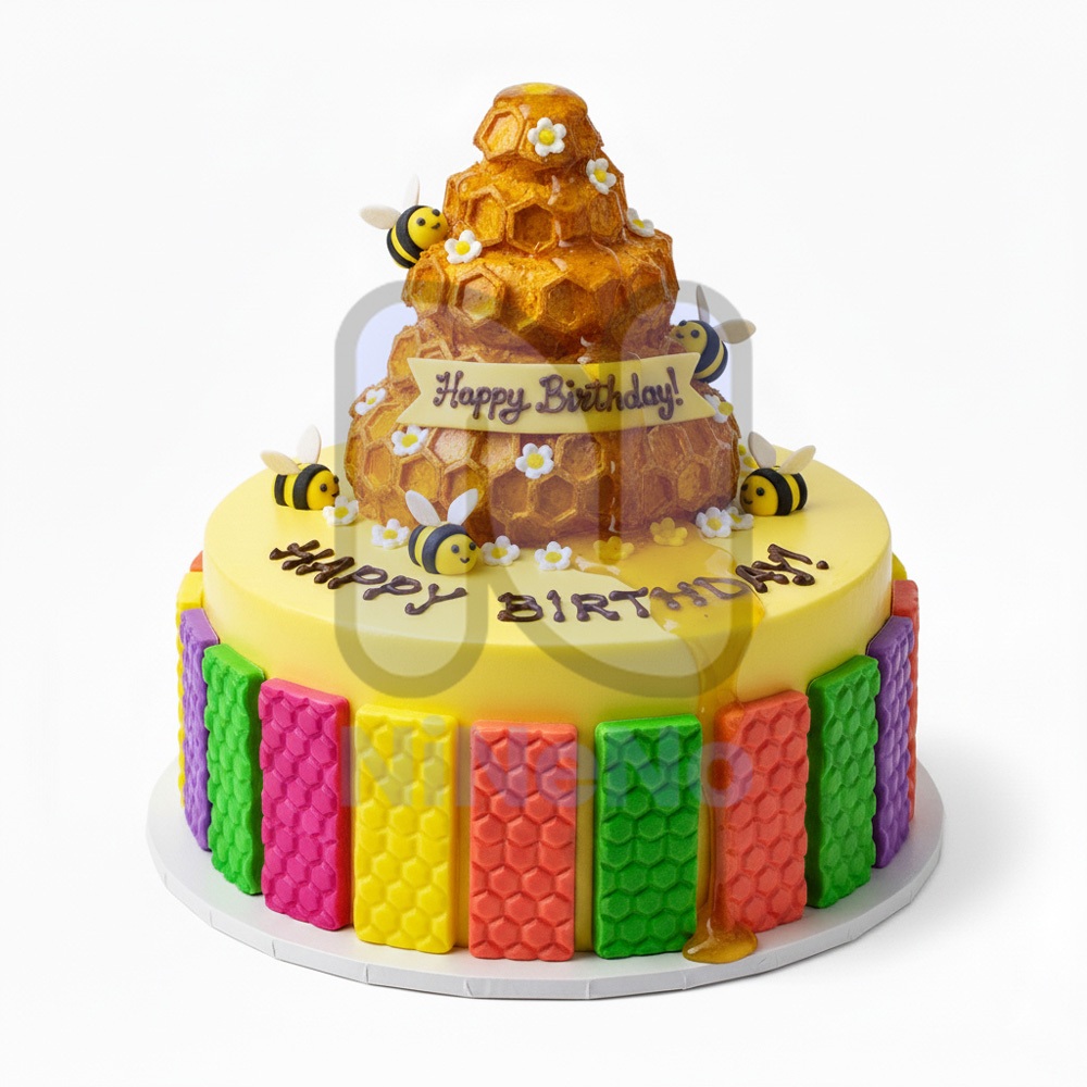 3N Cetakan Coklat Pagar Sarang Lebah Plastik Dekorasi Kue