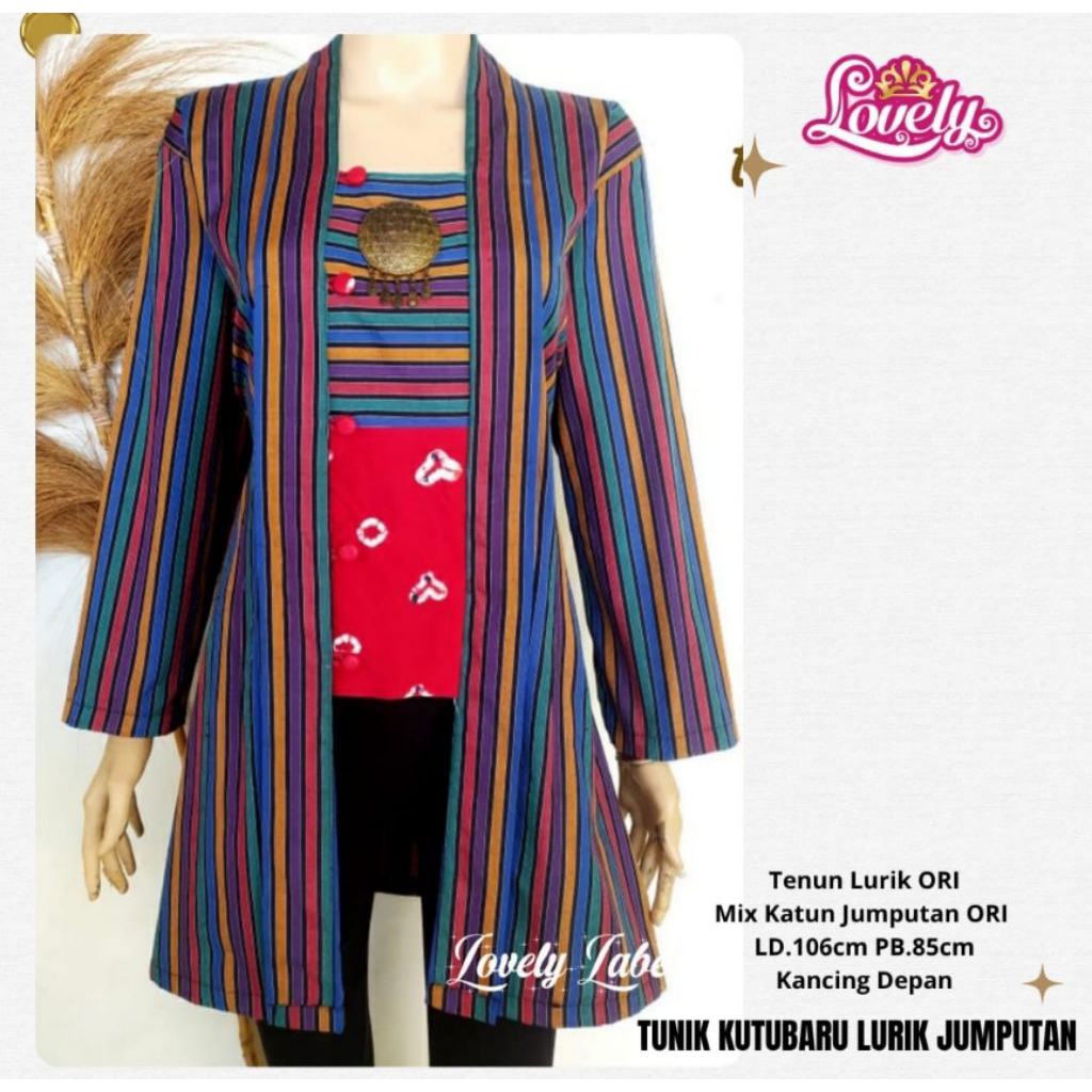 TUNIK KUTUBARU LURIK JUMPUTAN