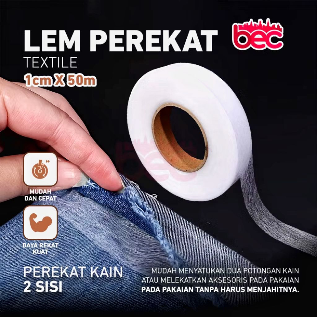Lem kain tanpa jahit perekat kain selotip kain lem baju lem celana