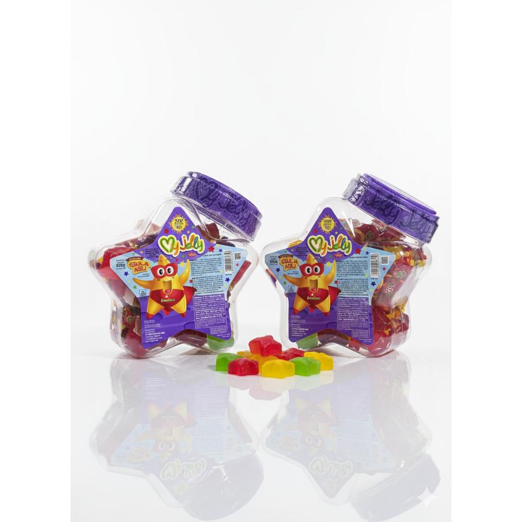 My Jelly Toples Bintang My Jelly Jar Rasa Buah Buahan My Jelly Isi 25 Pcs 350gr Jelly Toples Grosir