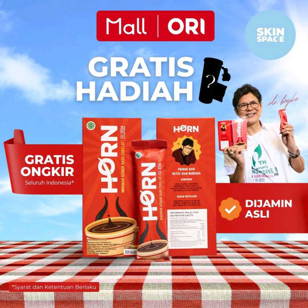 HORN Coklat Asli 1 Box 5 Sachet by Dr Boyke - Minuman Coklat Bukan Kopi