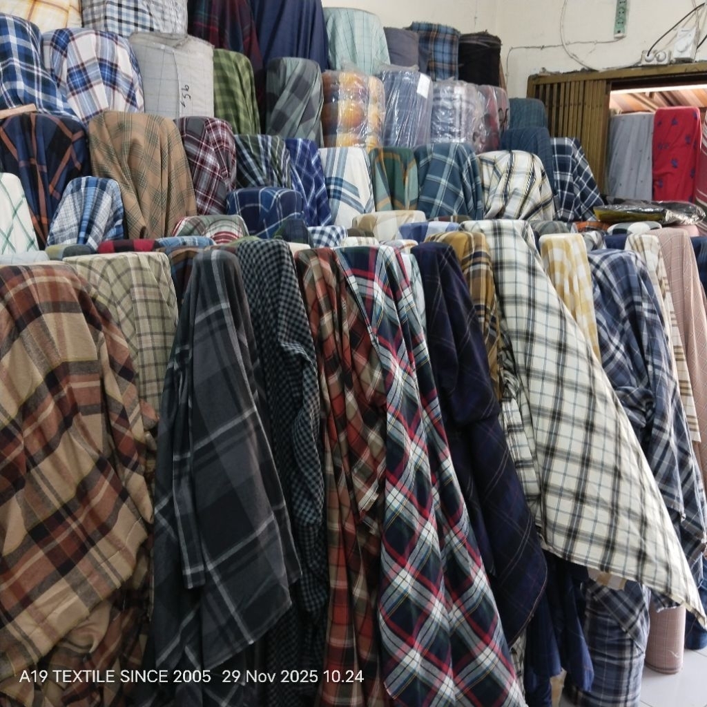 HARGA/0,5 M | KAIN FLANEL MOTIF KOTAK | KATUN FLANNEL KOTAK | KAIN FLANEL PREMIUM KAIN FLANEL IMPORT