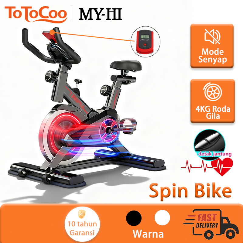 ToToCoo Sepeda statis Spinning Bike olahraga alat olahraga di rumah Detak Jantung Olahraga Gym