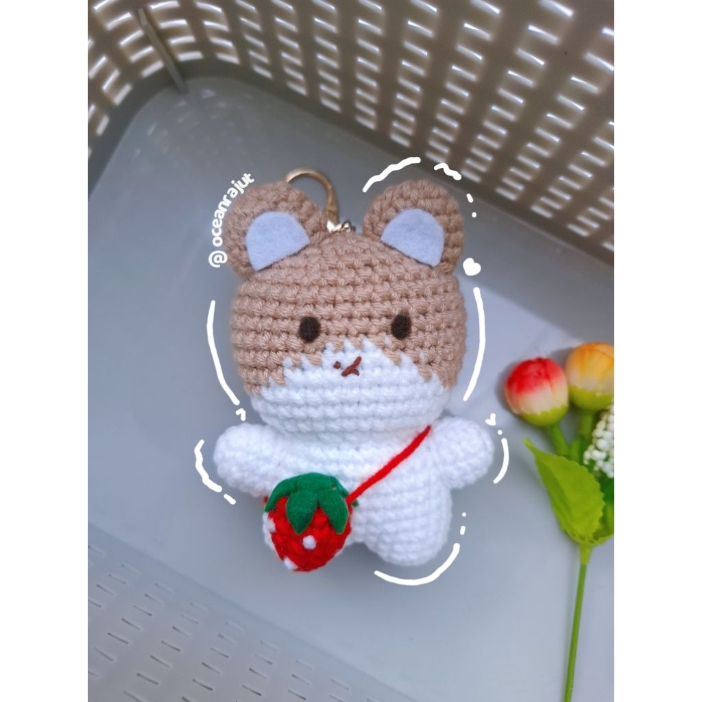 ZZIRANG–E KYUNGSOO | TEOLAEGI BAEKHYUN | Amigurumi | Keychain | Gantungan kunci