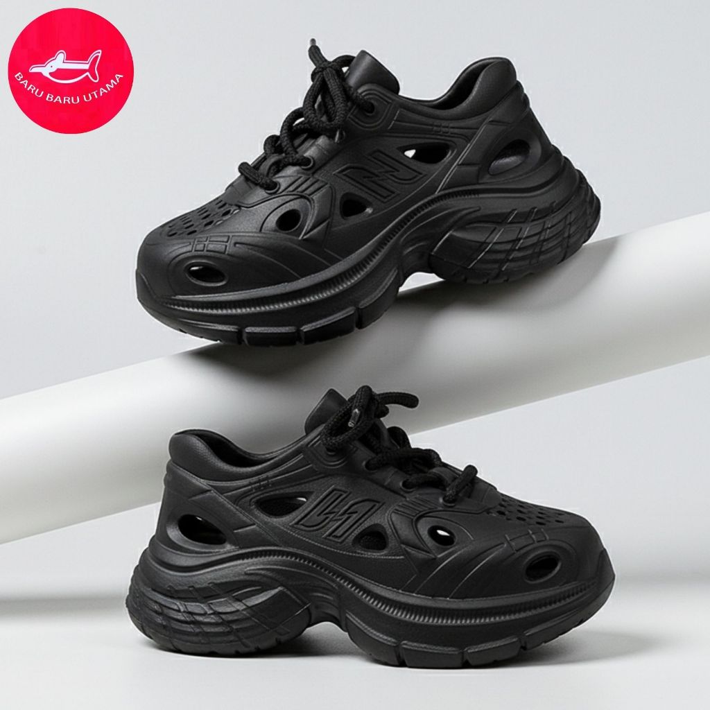BARU BARU Sepatu Olahraga Pria/Wanita Sneakers Sol Tebal Tinggi Sepatu Gunung/Kerja/Hiking Tahan Air