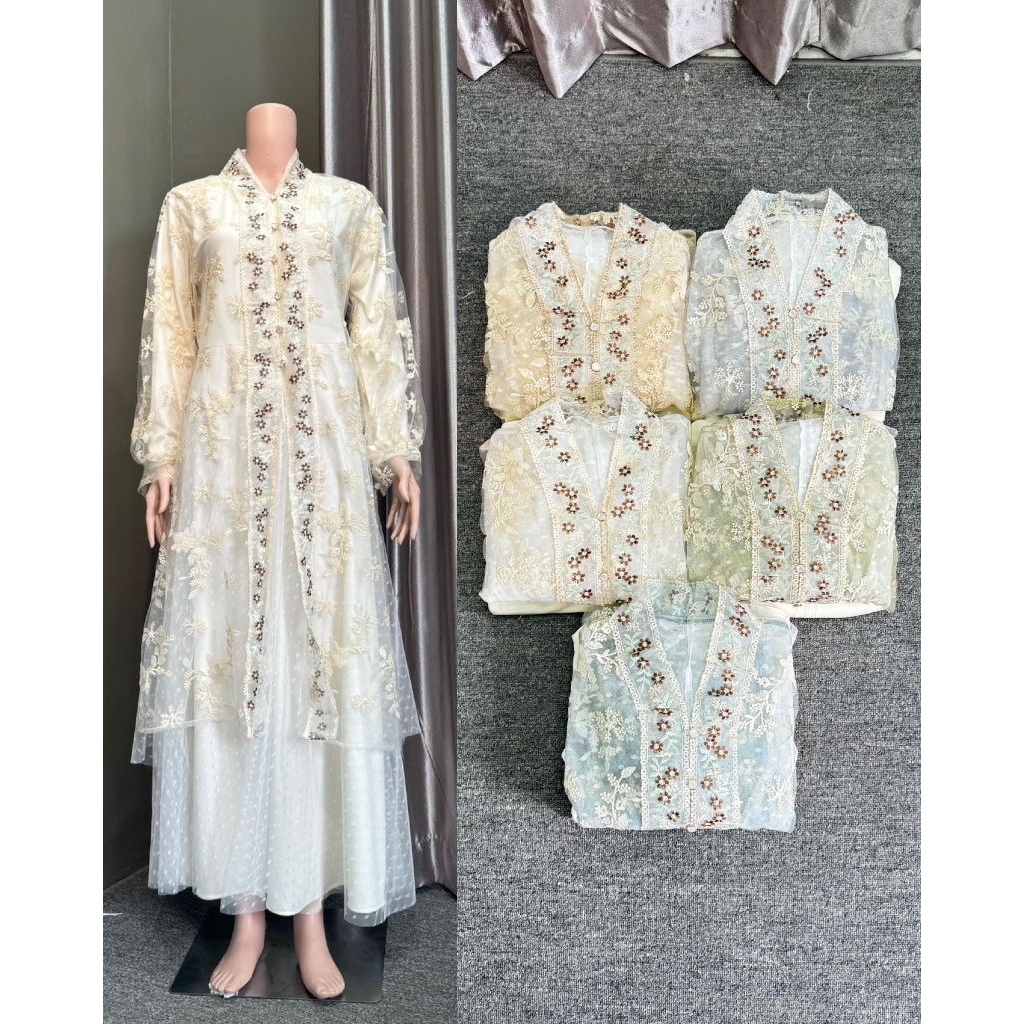 Octavia Brukat Dress || Dress Brukat Simple || Dress Brukat Kekinian