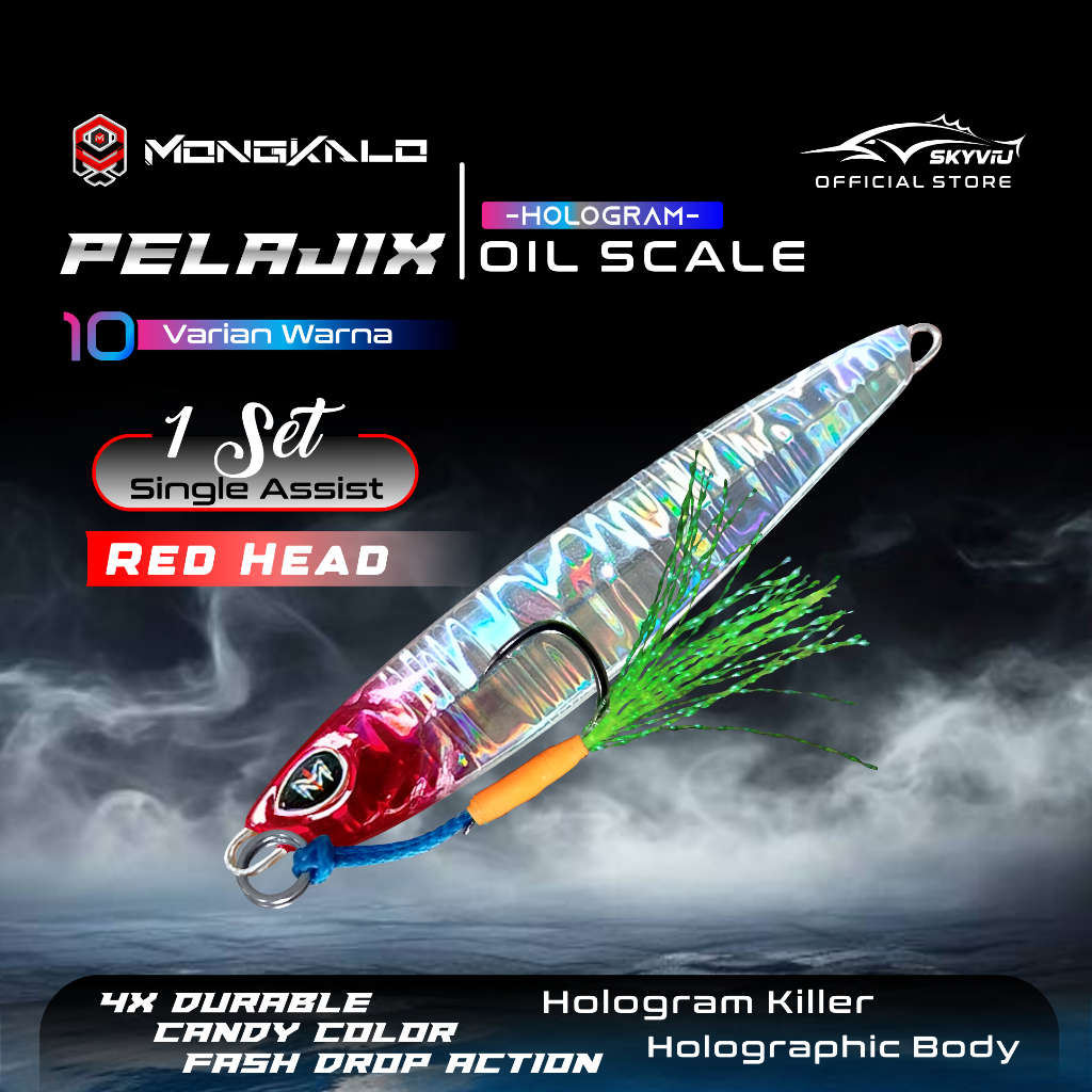 Mongkalo Pelajix Minyak noGID noMotif Candy 20 Red-Head
