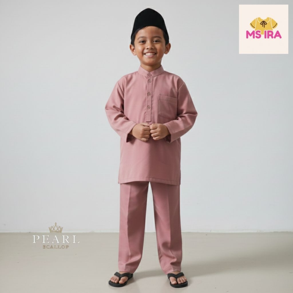 Baju Koko Anak Warna Salem