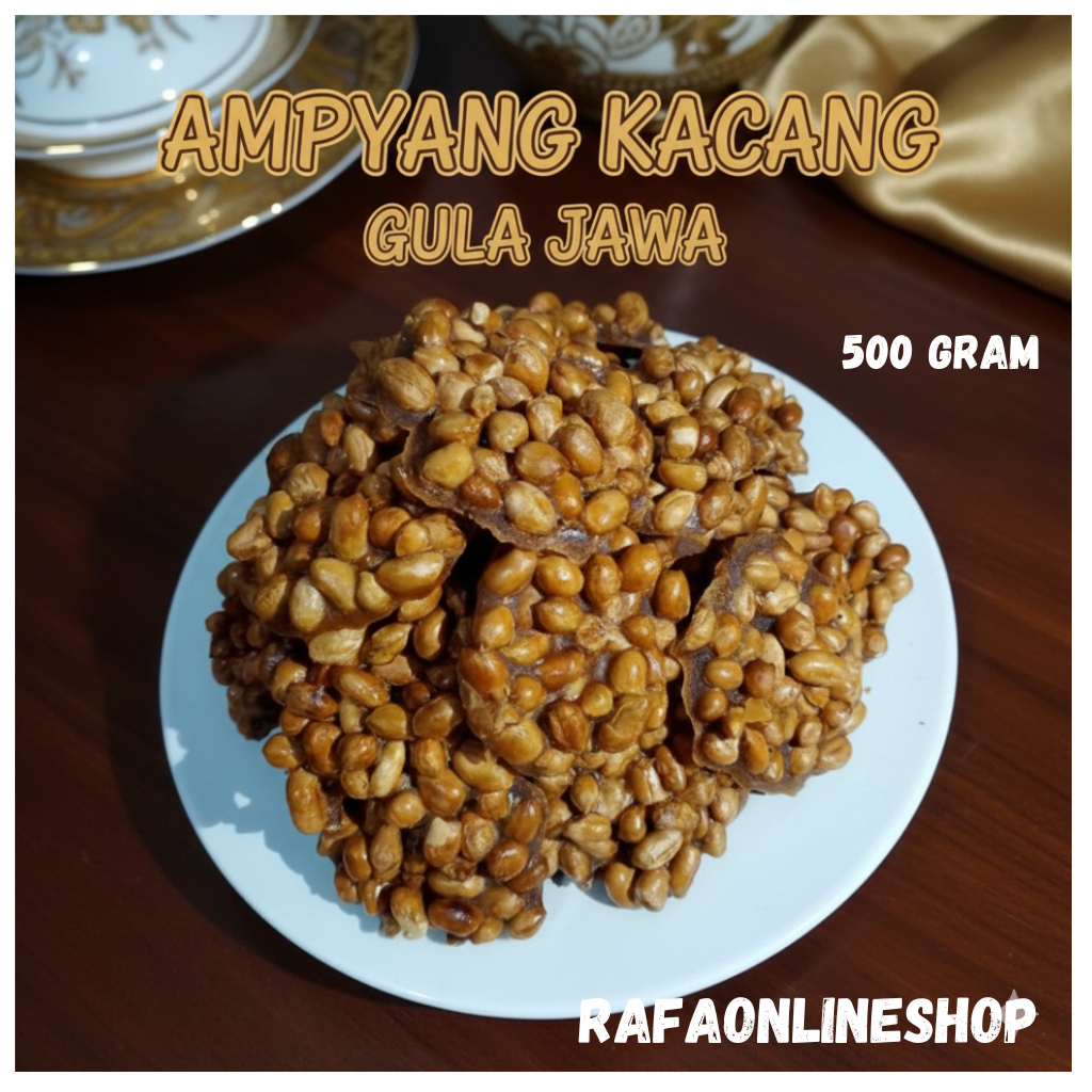 Ampyang Kacang Gula Jawa / Gula Kacang / Ting Ting Kacang Gula Jawa 500 gram