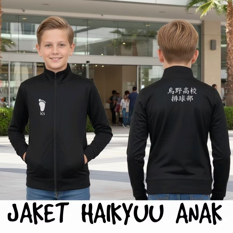 jaket anak tracksuit haikyuu karasuno team ics inarizaki Aoba J