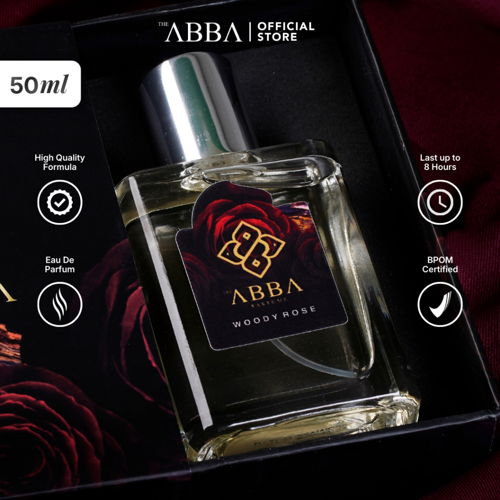 Parfum Arabian Woody Rose ABBA EDP 50ml – Wangi Soft  Elegan Tahan Lama – Best Seller Unisex