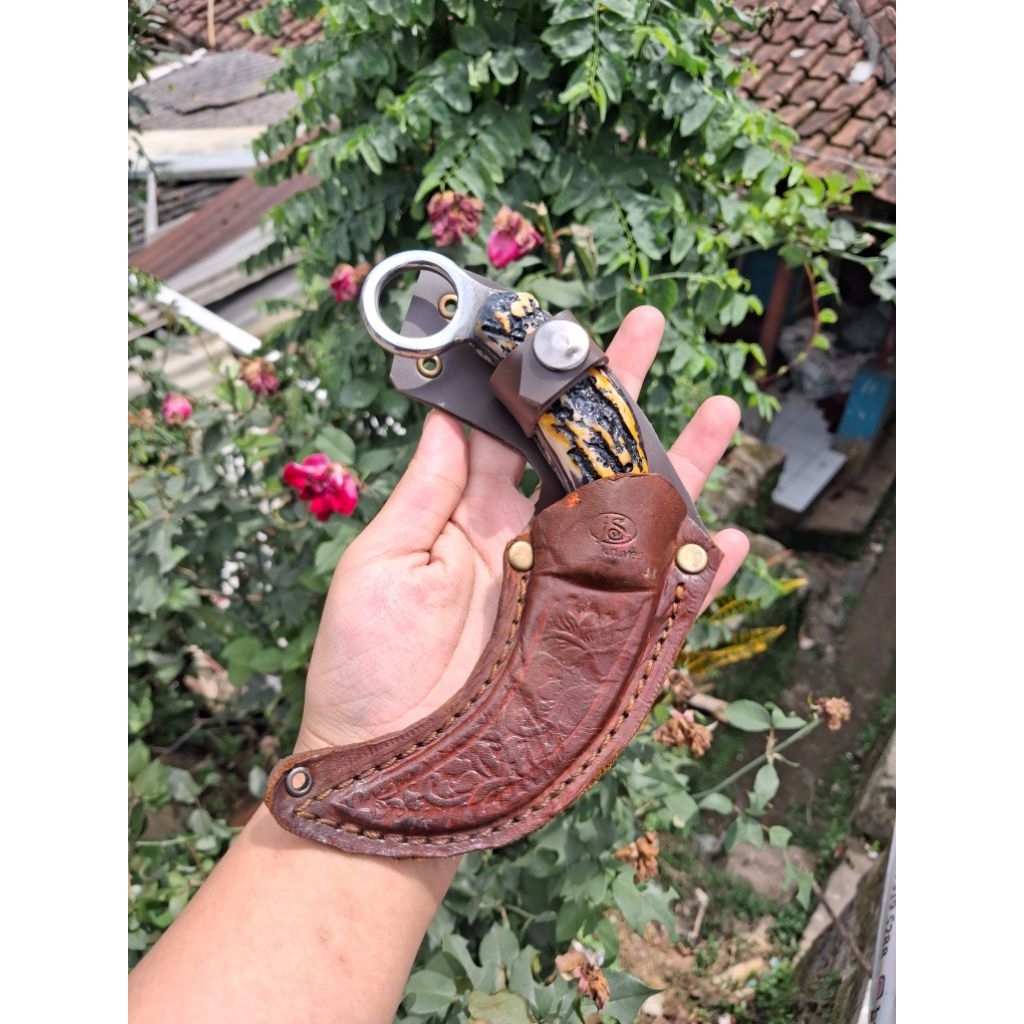 KERAMBIT FULL TANG RESIN TAJAM ATAU KERAMBIT SILAT